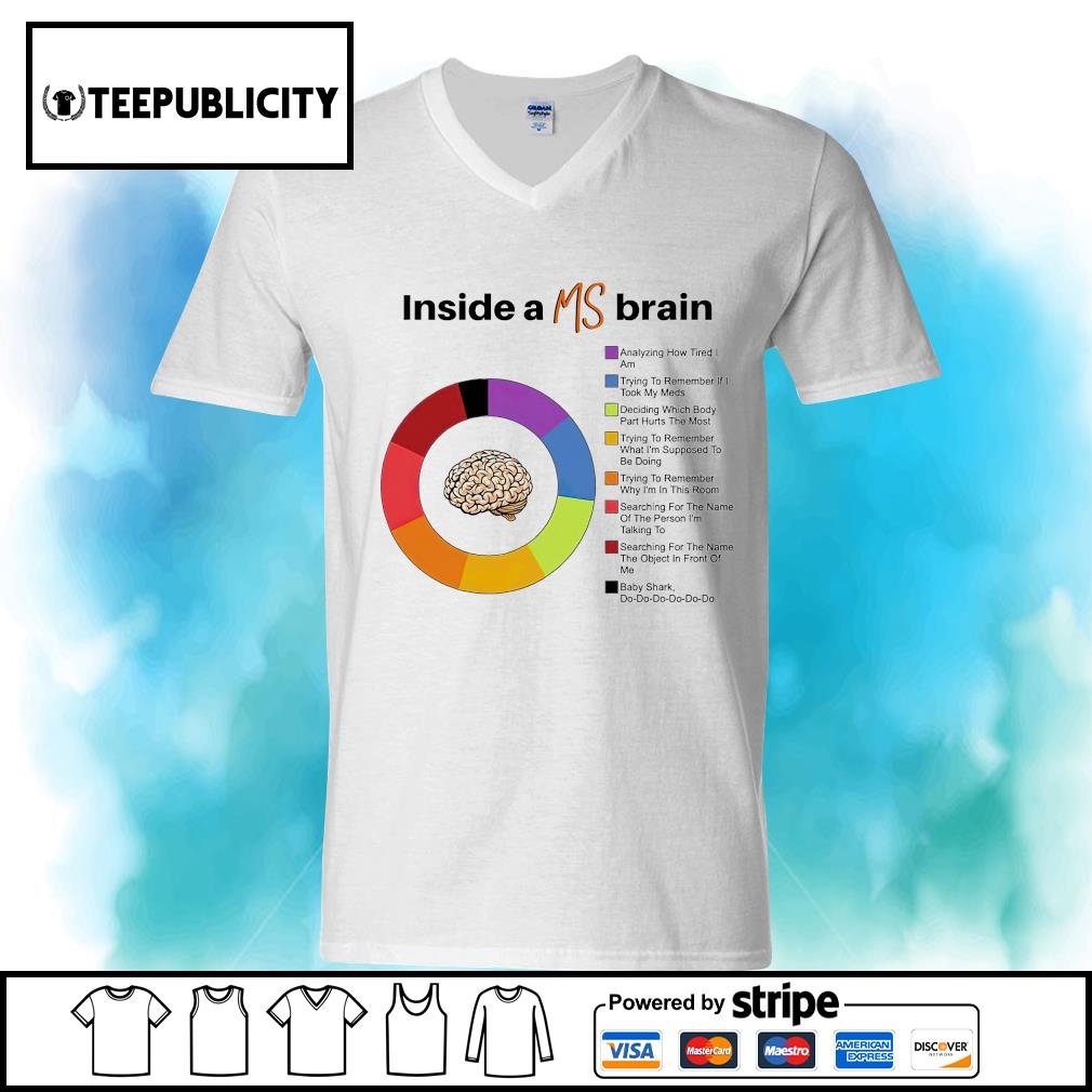 Inside a MS brain Analyzing how tired I am shirt, hoodie, sweater, long  sleeve and tank top