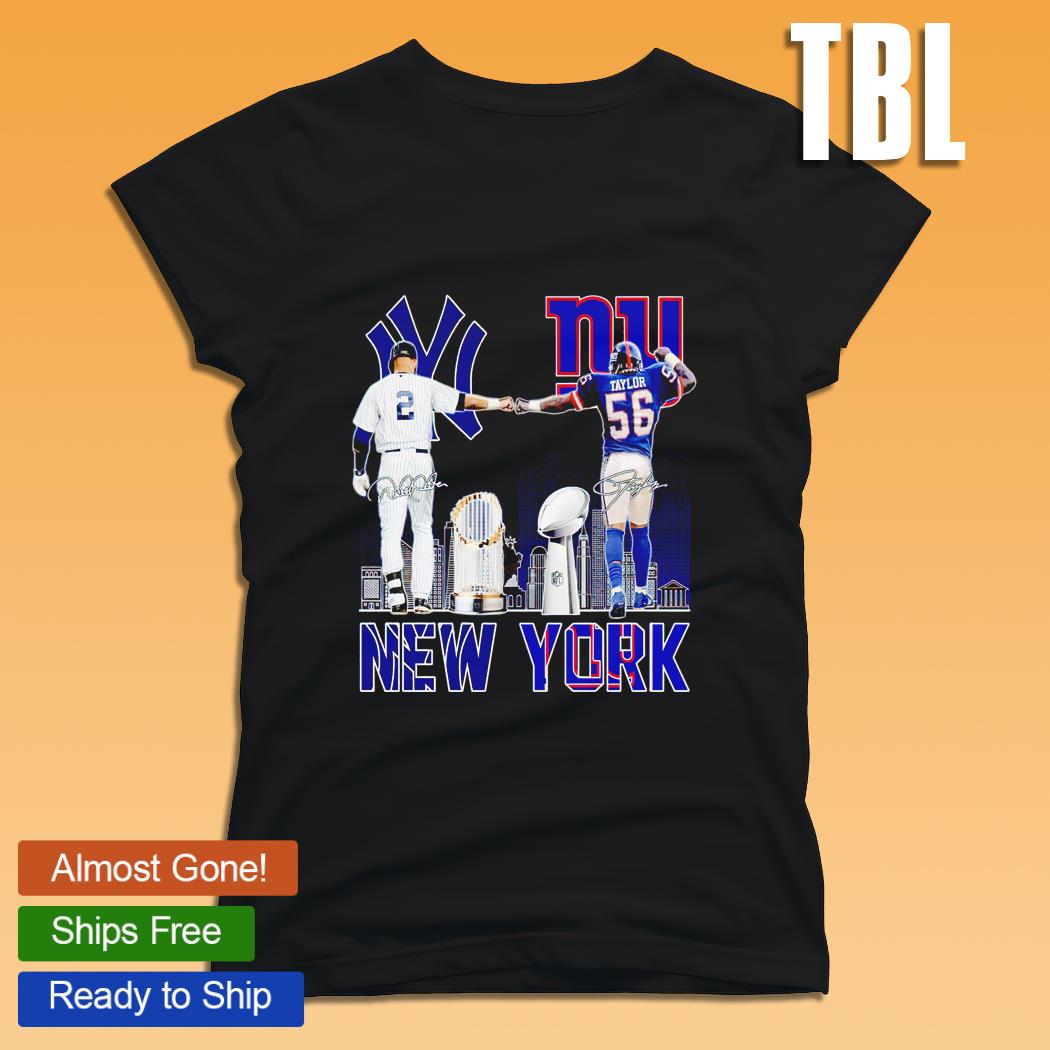 New York Yankees Derek Jeter and New York Giants Lawrence Taylor signatures  shirt, hoodie, sweater, long sleeve and tank top