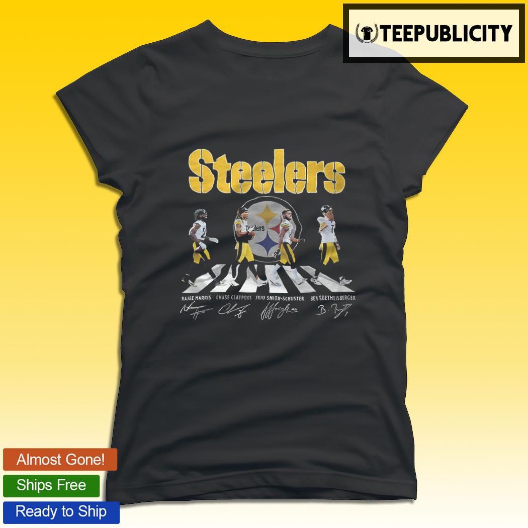 Pittsburgh Steelers Najee Harris Chase Claypool Juju Smith Schuster Ben  Roethlisberger signatures thank you for the memories Abbey Road shirt,  hoodie, sweater, long sleeve and tank top