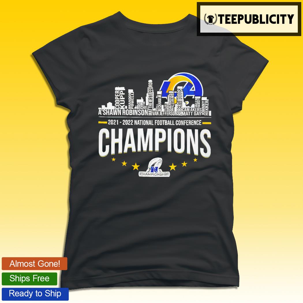 Los Angeles Rams 2021 2022 National Football Conference Champions shirt,  hoodie, sweater, longsleeve and V-neck T-shirt