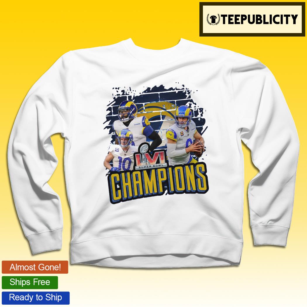 Los Angeles Rams - Matthew Stafford Super Bowl LVI Champions NFL T-Shirt ::  FansMania