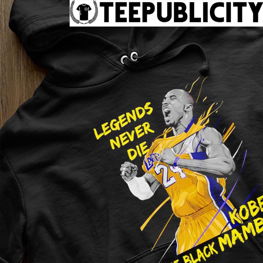 Official Kobe Bryant LA Lakers black mamba Lakers legends are forever  vintage T-shirt, hoodie, tank top, sweater and long sleeve t-shirt