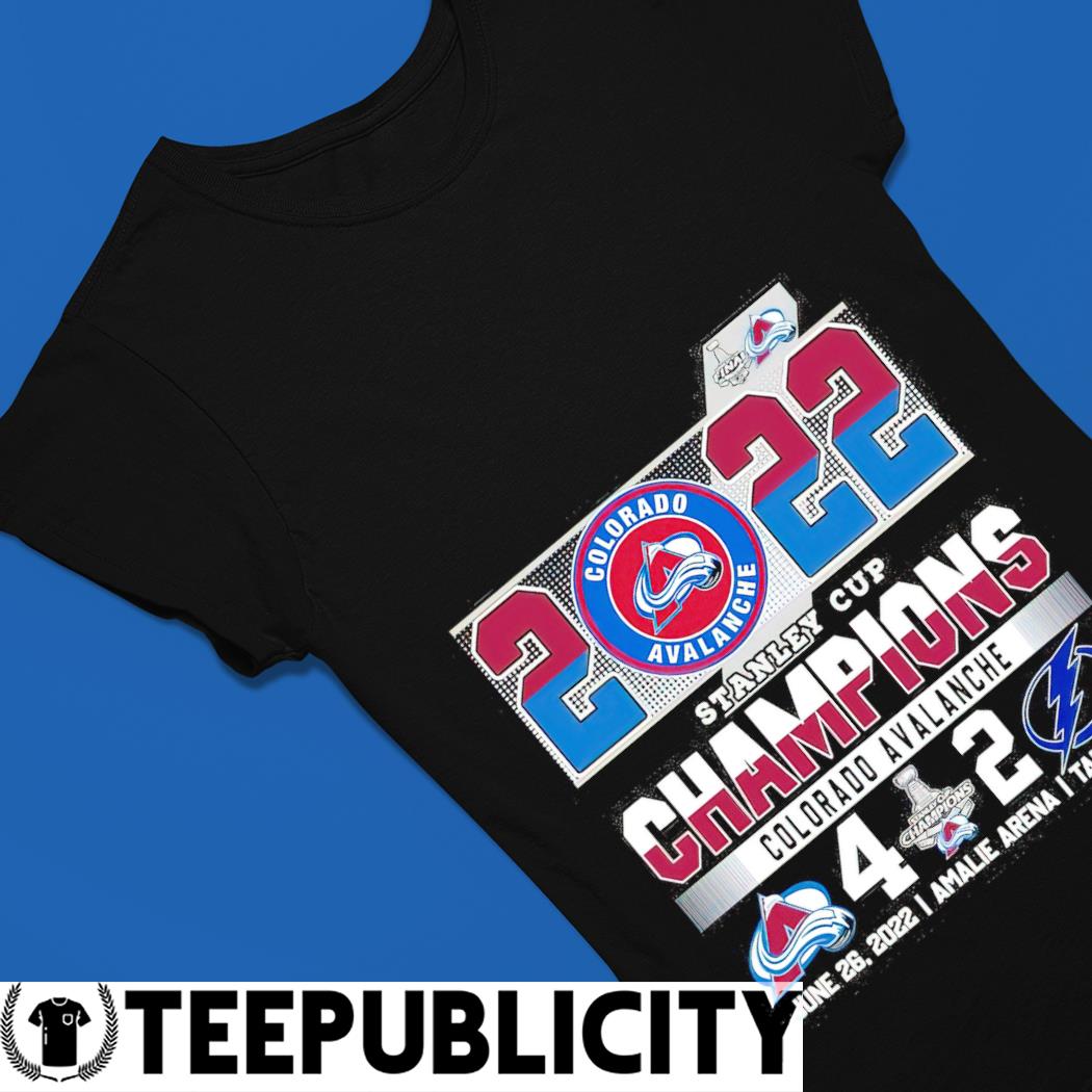 Colorado Avalanche and Tampa Bay Lightning 2022 Stanley Cup Champions shirt,  hoodie, sweater, long sleeve and tank top