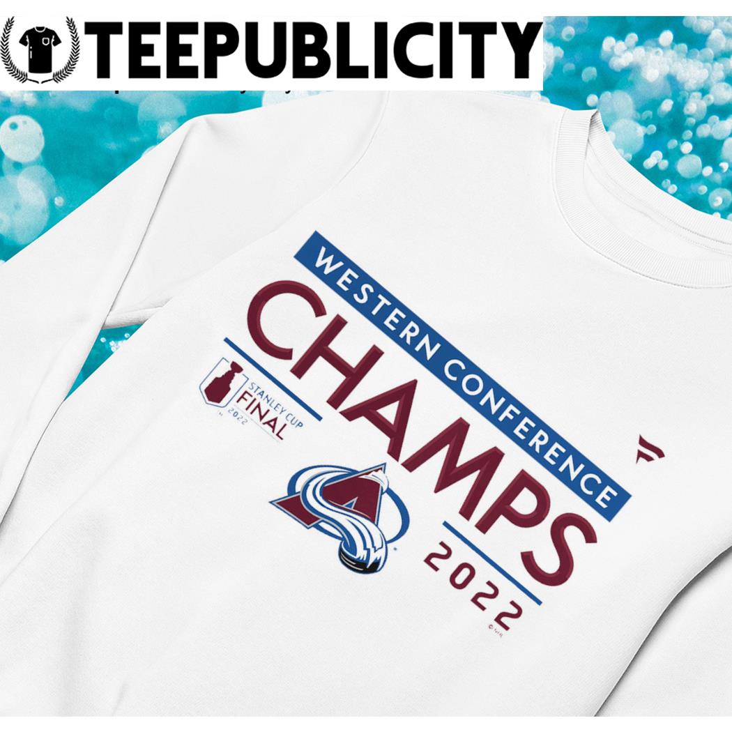 Colorado Avalanche 2022 Western Conference Champions Locker Room Shirt,  hoodie, sweater, long sleeve and tank top