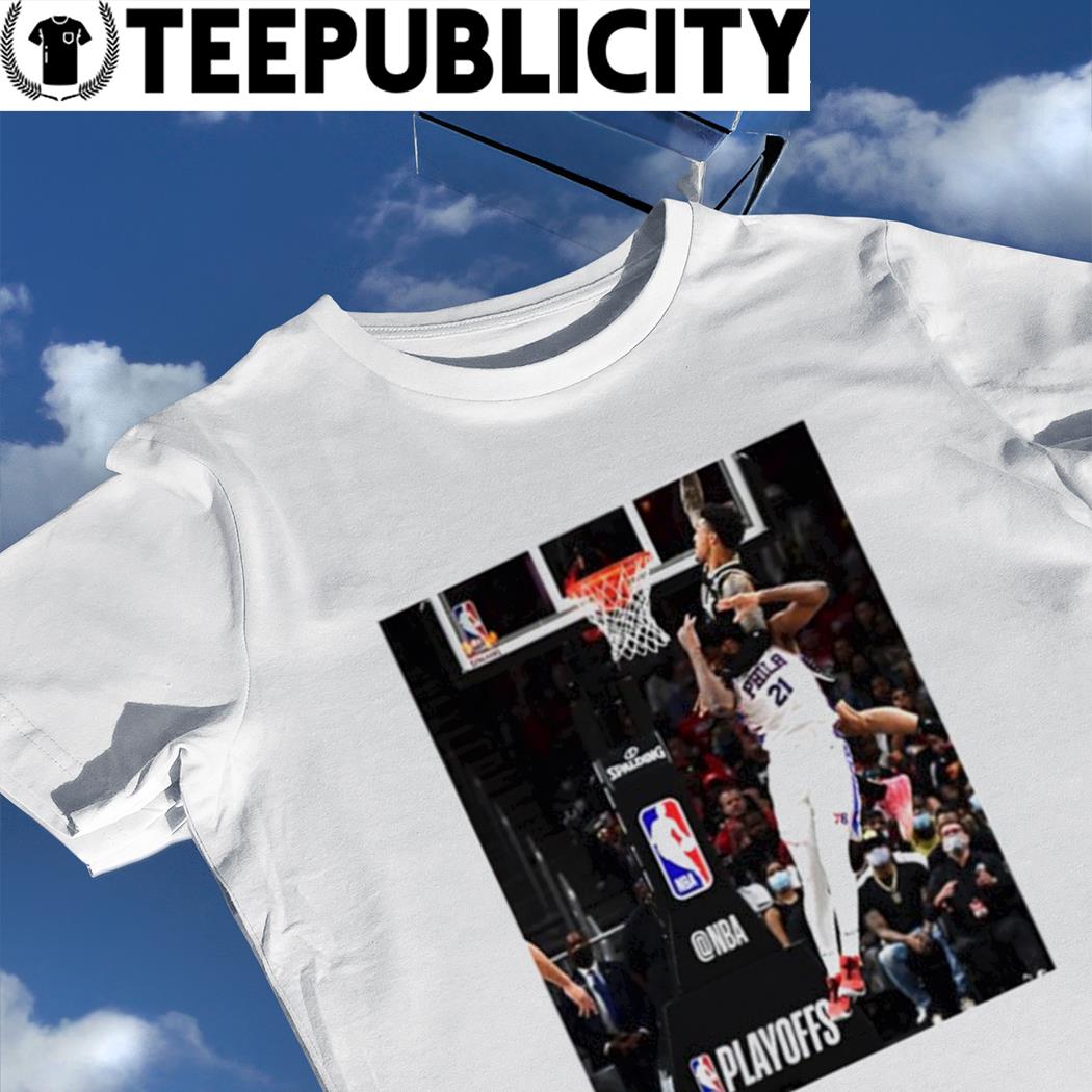 NBA Playoffs John Collins and Joel Embiid photo shirt, hoodie, sweater,  long sleeve and tank top