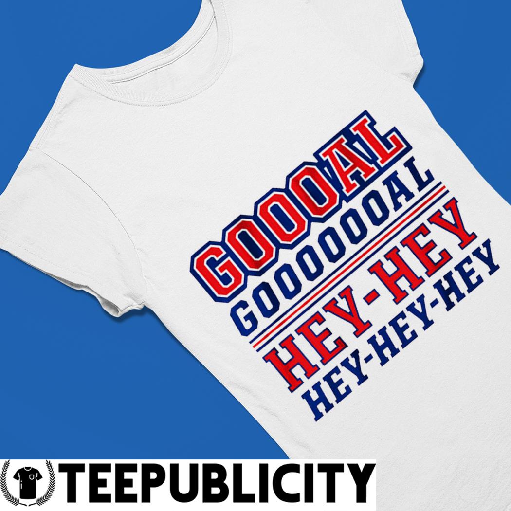 New York: Goal! Hey Hey Hey Hey Hey Hey Hey Adult T-Shirt