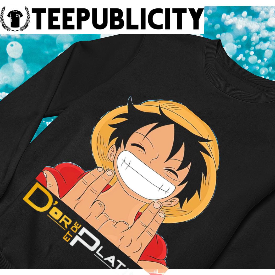 One Piece Luffy D or et de Platine shirt hoodie sweater long