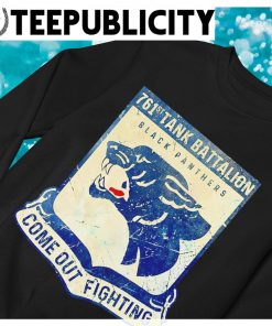 761st Tank Battalion Black Panthers come out fighting retro logo shirt,  hoodie, sweater, long sleeve and tank top