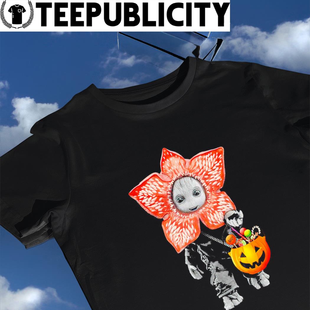  Stranger Things Halloween Demogorgon Jack O' Lantern T-Shirt :  Clothing, Shoes & Jewelry