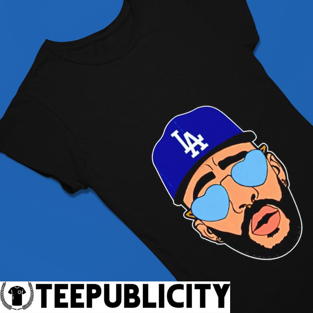 Bad Bunny face Los Angeles Dodgers shirt, hoodie, sweater, long