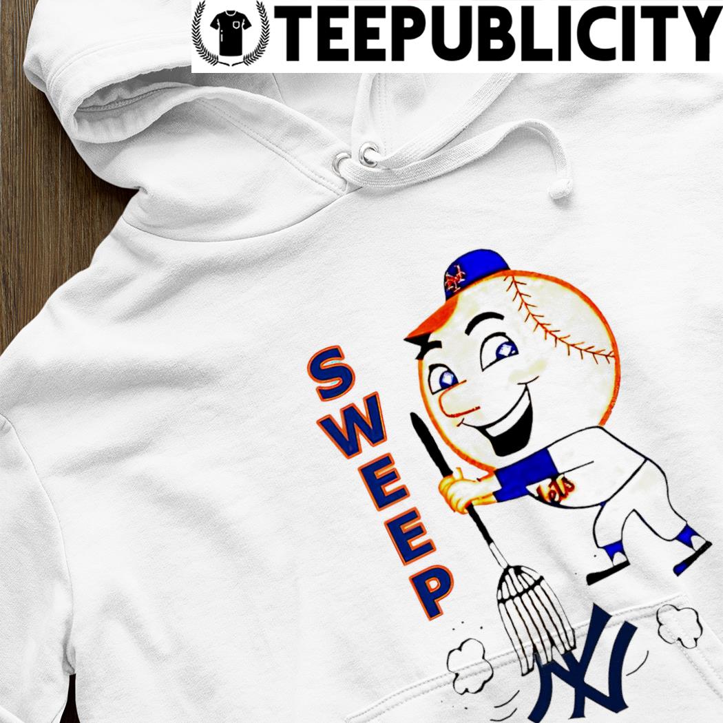 New York Mets mascot Mr. Met sweep the trash New York Yankees shirt,  hoodie, sweater, long sleeve and tank top
