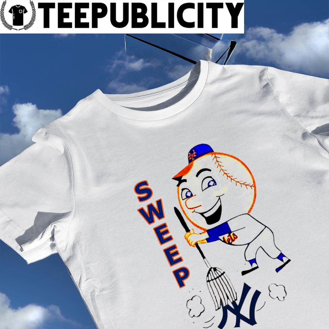 New York Mets mascot Mr. Met sweep the trash New York Yankees shirt,  hoodie, sweater, long sleeve and tank top