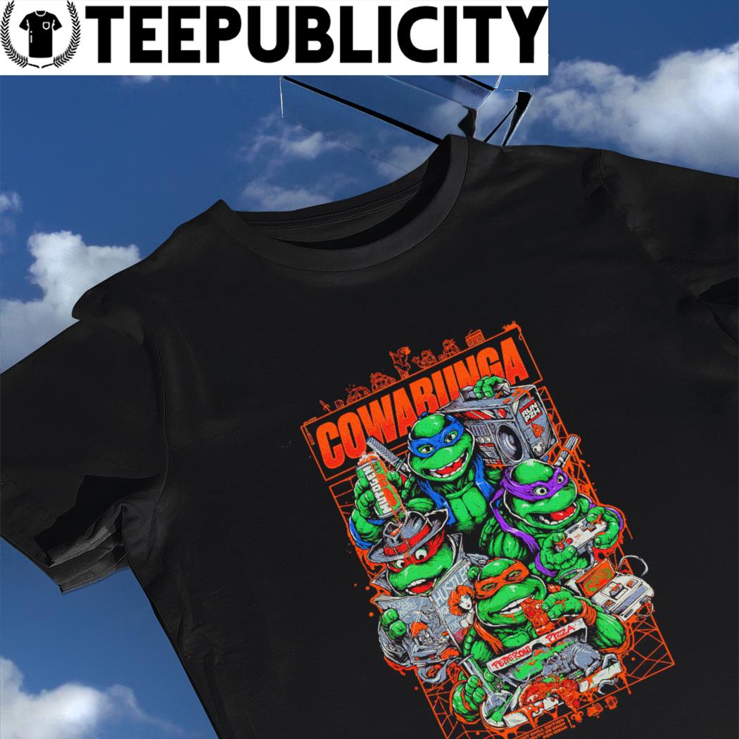Teenage Mutant Ninja Turtles Cowabunga Dude Men's Crewneck 50 50 Poly  Long-Sleeve T-Shirt - Special Order in 2023