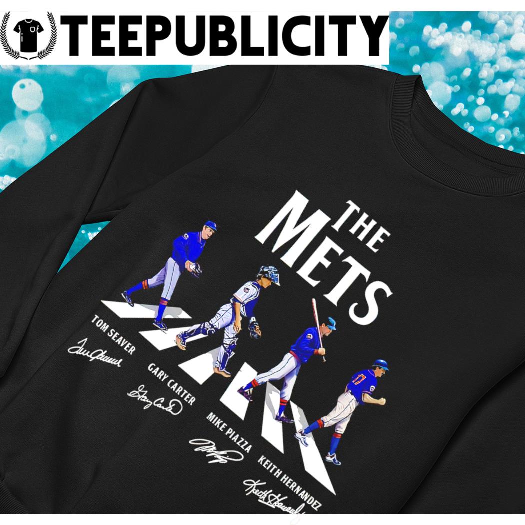 The New York Mets Tom Seaver Gary Carter Mike Piazza Keith Hernandez  signature Abbey Road shirt, hoodie, sweater, long sleeve and tank top
