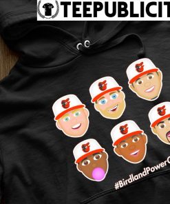 Baltimore Orioles SGA Birdland Power Co Machado Davis Emoji Shirt - MEDIUM  or XL