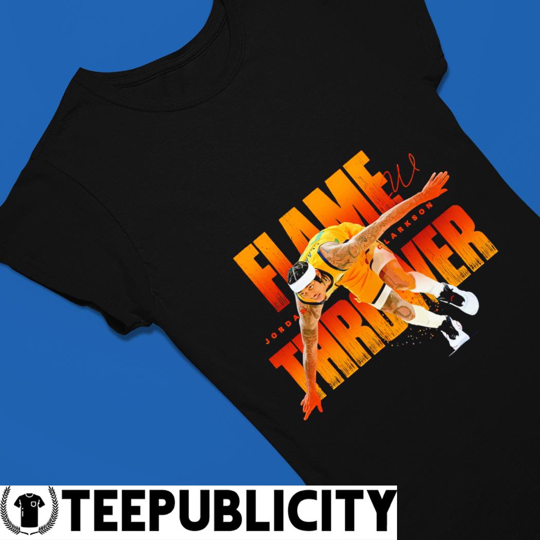 The Flamethrower Jordan Clarkson All Over Print T-Shirt Men's L Street  Couture