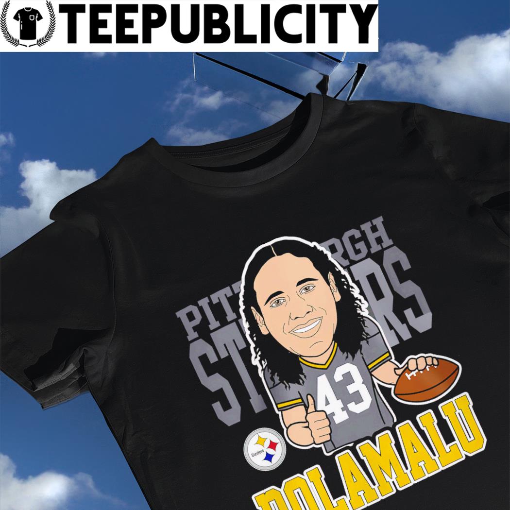 Troy Polamalu Pittsburgh Steelers Mitchell and Ness cartoon shirt, hoodie,  sweater, long sleeve and tank top