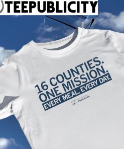 16 Counties one mission every meal every day Northeast Iowa food bank shirt