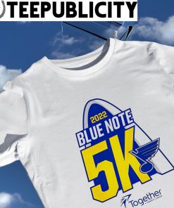 2022 St. Louis Blues Blue Note 5K logo shirt