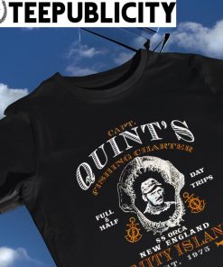 Capt Quint's Fishing Charter full and half SS Orca New England Amity Island shirt