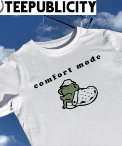 Comfort Mode frog with crocs art shirt