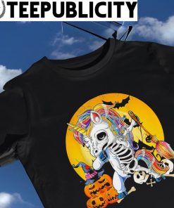 Dabbing skeleton Unicorn spooky Halloween 2022 shirt