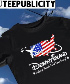 Desantis Land helping people find Sanctuary American flag State shirt