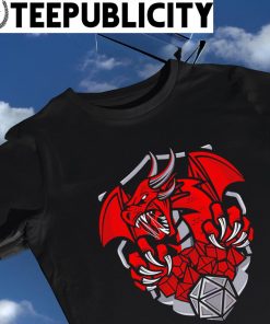 Dungeons and Dragons Dice and Dragons logo shirt