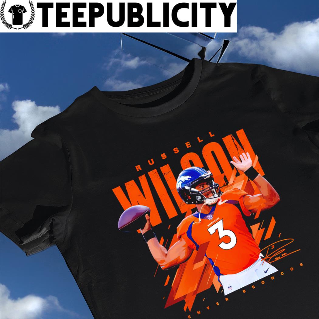 Russell Wilson Denver Broncos signature live art shirt, hoodie, sweater,  long sleeve and tank top