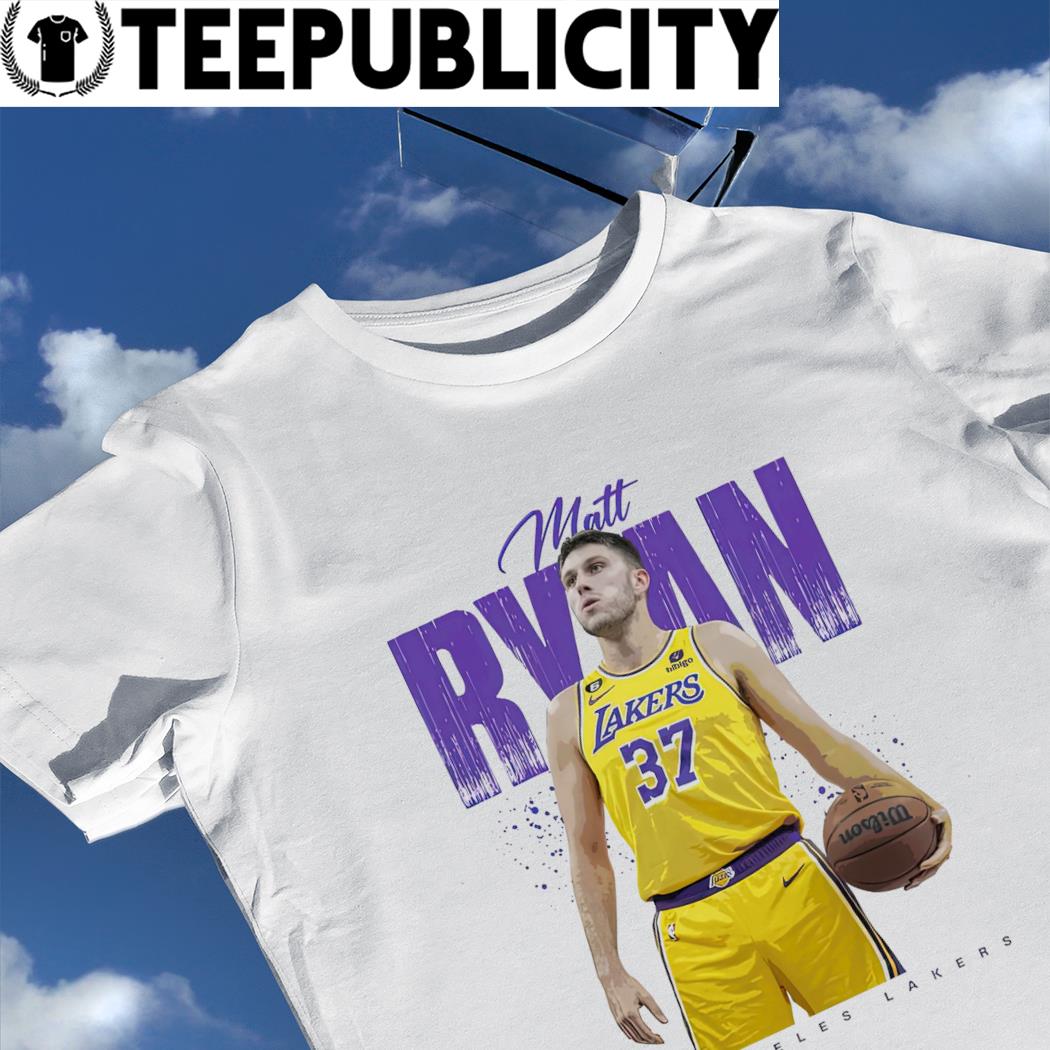 Official official Matt ryan 37 los angeles lakers basketball T