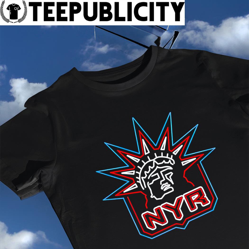 New York Rangers Statue Of Liberty Jersey Neon Logo Shirt