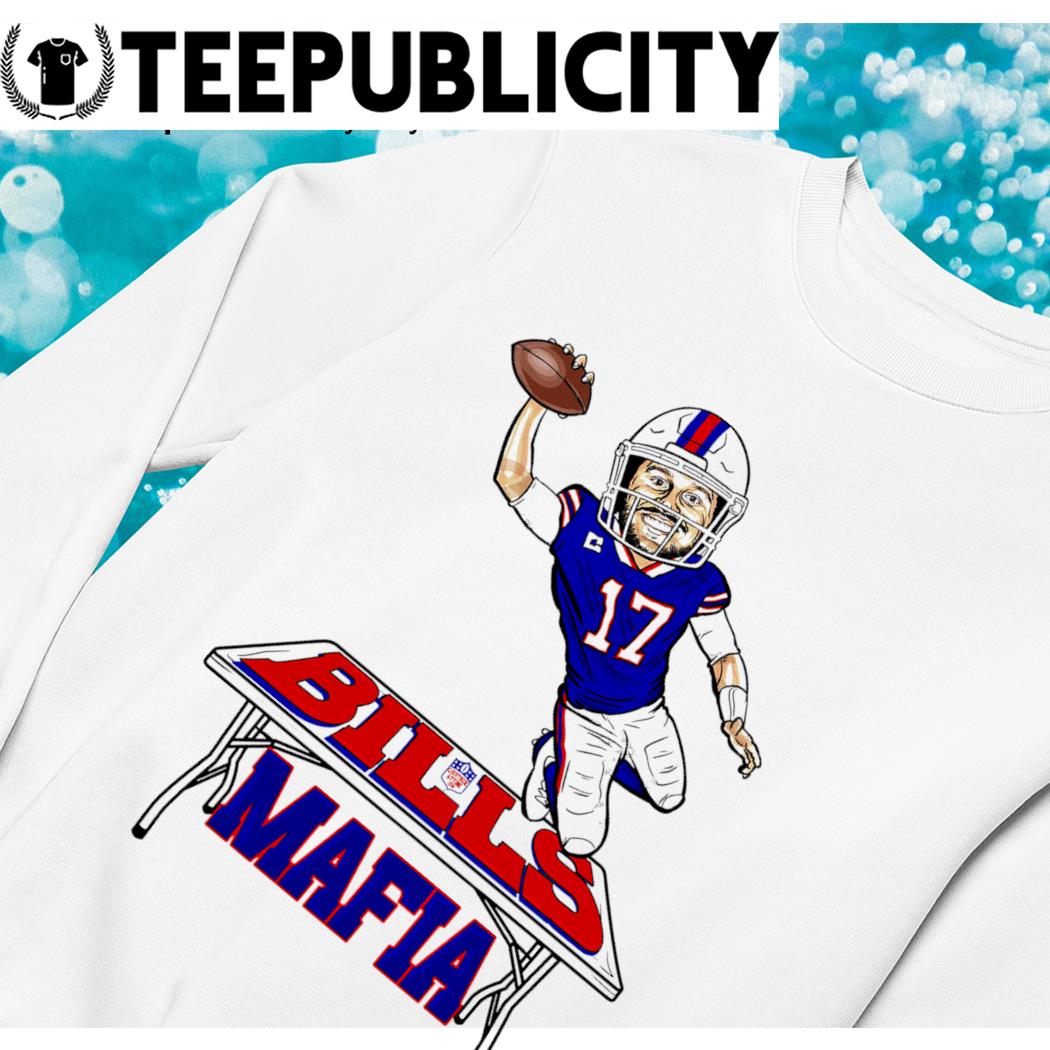 Josh Allen cartoon tee buffalo bills mafia shirt, hoodie, sweater