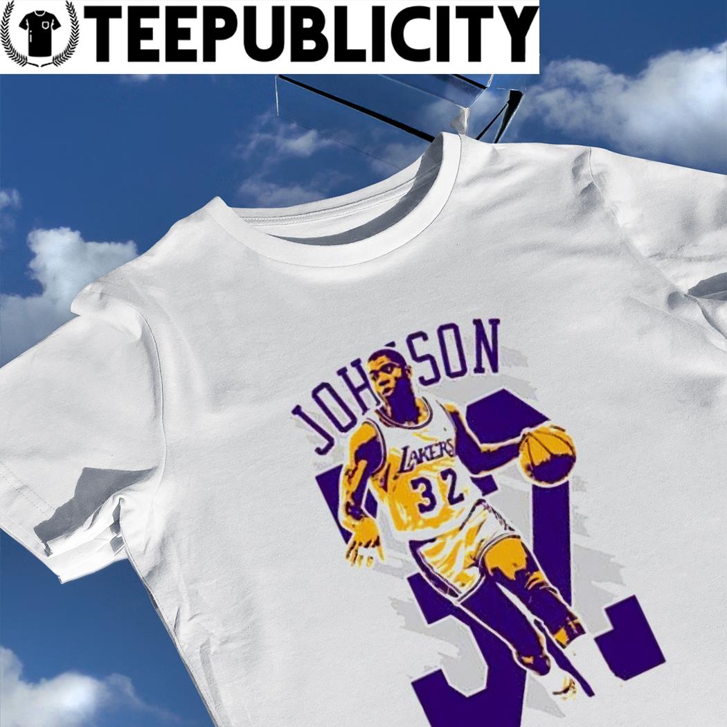 Los Angeles Lakers NBA Basketball Shirt #32 Johnson (Very good) XS