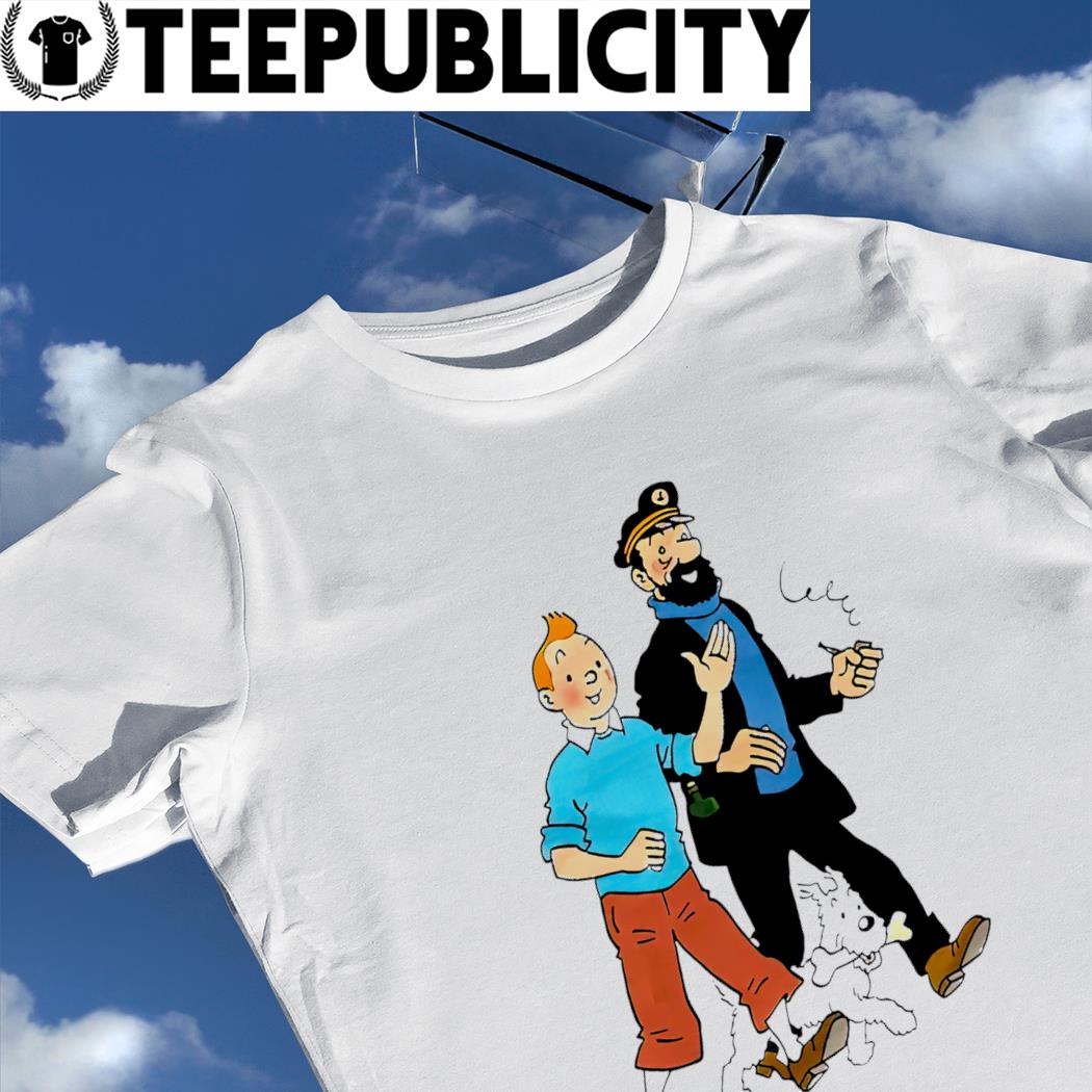 kapital vand stor Tintin Captain Haddock Snowy cartoon shirt, hoodie, sweater, long sleeve  and tank top