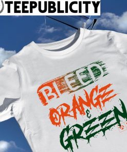 Miami Hurricanes Bleed Orange and Green logo shirt