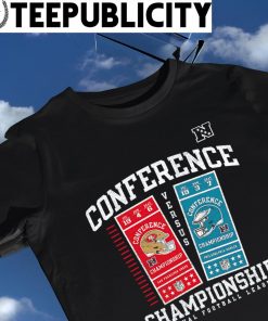 Men's Fanatics Branded Black Philadelphia Eagles vs. San Francisco 49ers  2022 NFC Championship Ticket Exchange T-Shirt