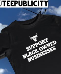 Chicago Bulls support Black owned businesses logo shirt