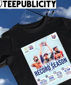 Chick-fil-A Peach Bowl Record Season 2023 Clemson Tigers vs Georgia Bulldogs poster shirt
