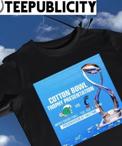 Cotton Bowl Trophy Presentation Tulane Green Wave vs Cincinnati Bearcats poster shirt