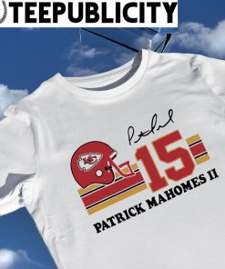 Kansas City Chiefs Patrick mahomes II helmet signature shirt
