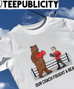 Mark Adams coach of Texas Tech Red Raiders basketball vs Bear our coach fought a bear boxing shirt