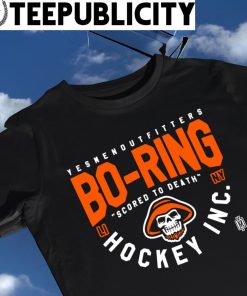 New York Islanders Bo-ring scored to death hockey logo shirt