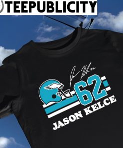 Philadelphia Eagles Jason Kelce helmet signature shirt