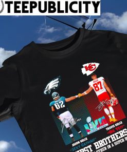 Philadelphia Eagles vs Kansas City Chiefs Kelce sexy Batman vs Kelce Big Yet first brothers to face each other in a Super Bowl shirt