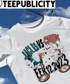 Philadelphia Eagles vs Kansas City Chiefs mascot Feb 12 2023 shirt
