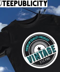 Premium Quality Product Vintage 1980 retro logo shirt