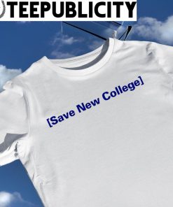 Save New College logo shirt