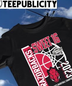 Arkansas Razorbacks 2023 NCAA Division I Men's Basketball Championship Tournament March Madness Sweet 16 shirt