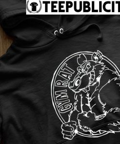 Hardcore Gym Rat” graphic tee, pullover hoodie, tank, onesie