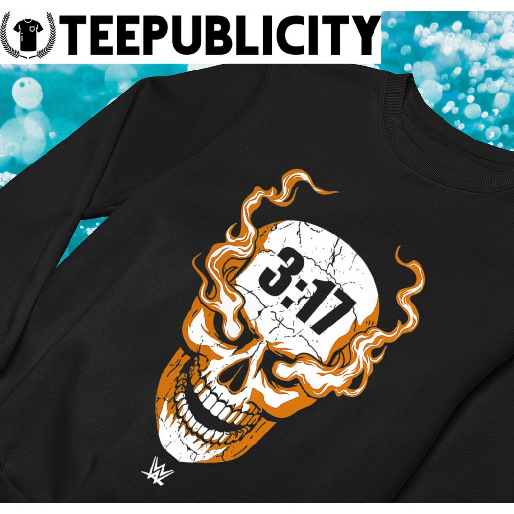 Stone Cold Steve Austin Fanatics Branded 3.17 Skull logo shirt